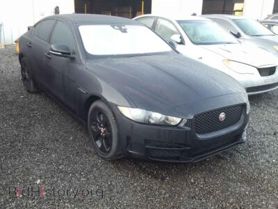 2017 Jaguar XE, черный — VIN SAJAR4BNXHA977955, Copart