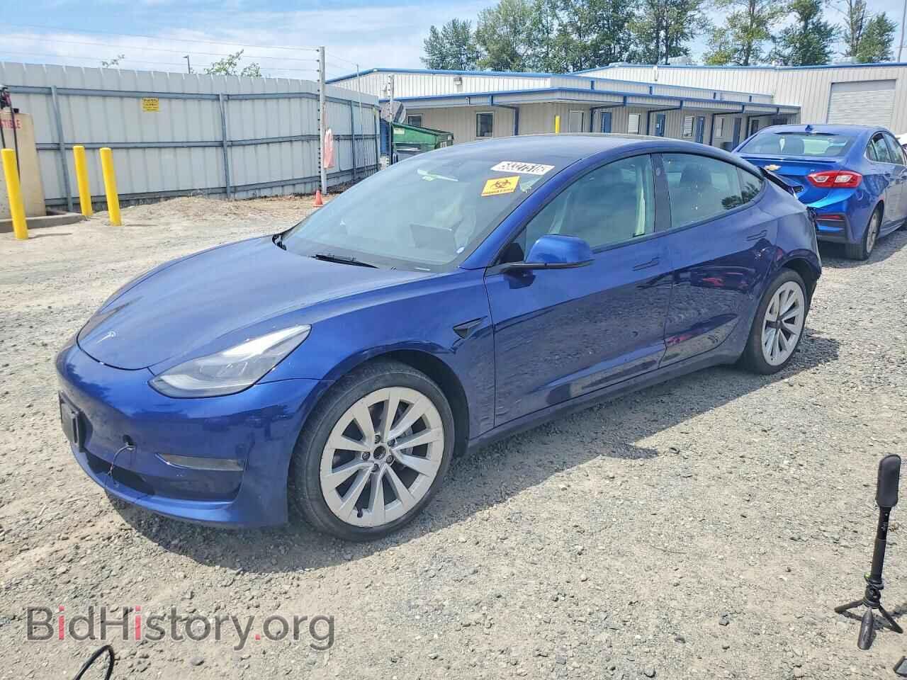 Photo 5YJ3E1EA7NF369193 - TESLA MODEL 3 2022