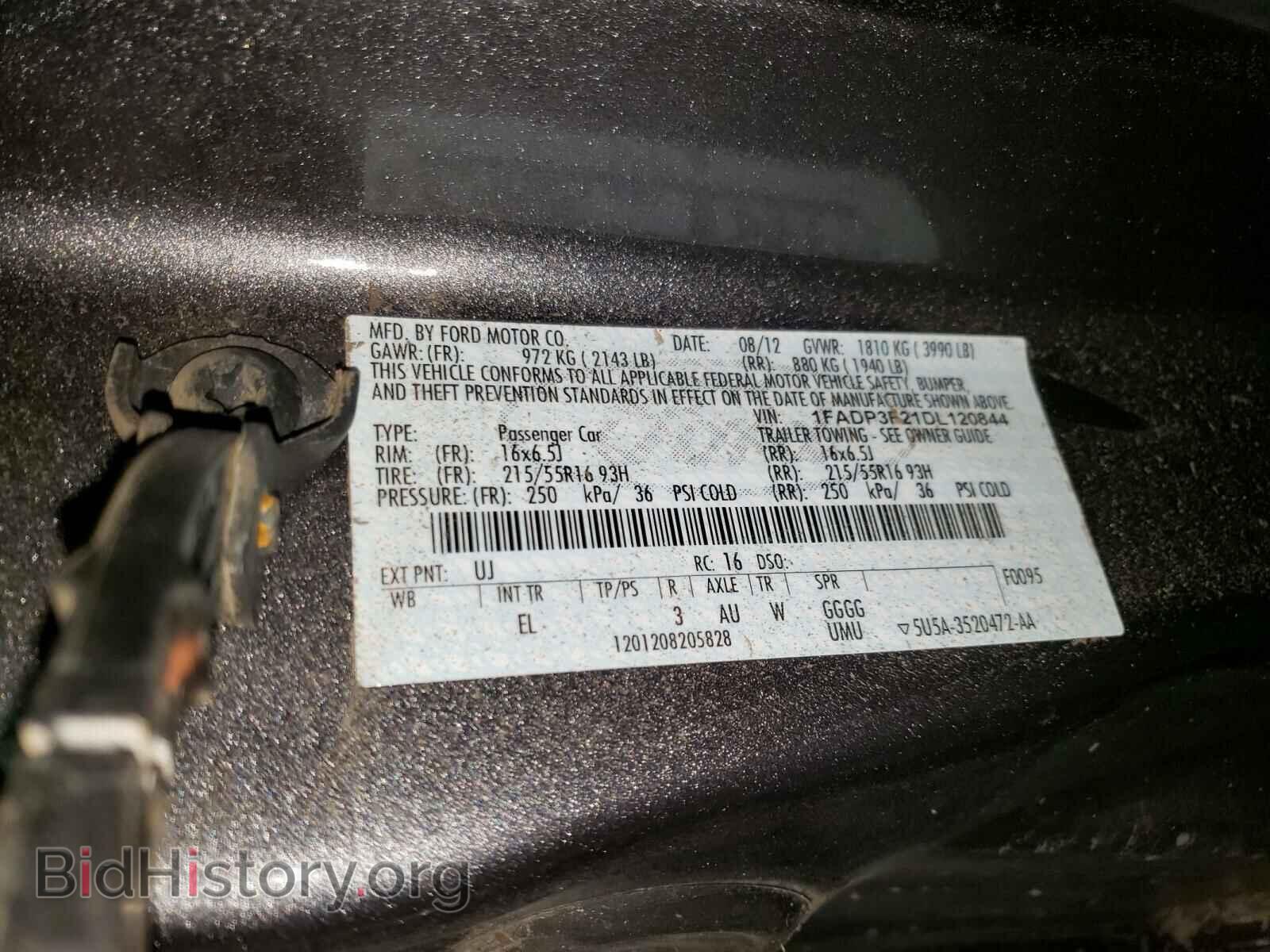 2013 FORD FOCUS - VIN: 1FADP3F21DL120844 - Photo 10