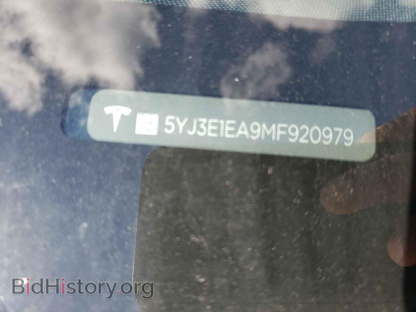2021 TESLA MODEL 3 - VIN: 5YJ3E1EA9MF920979 - Фото 10