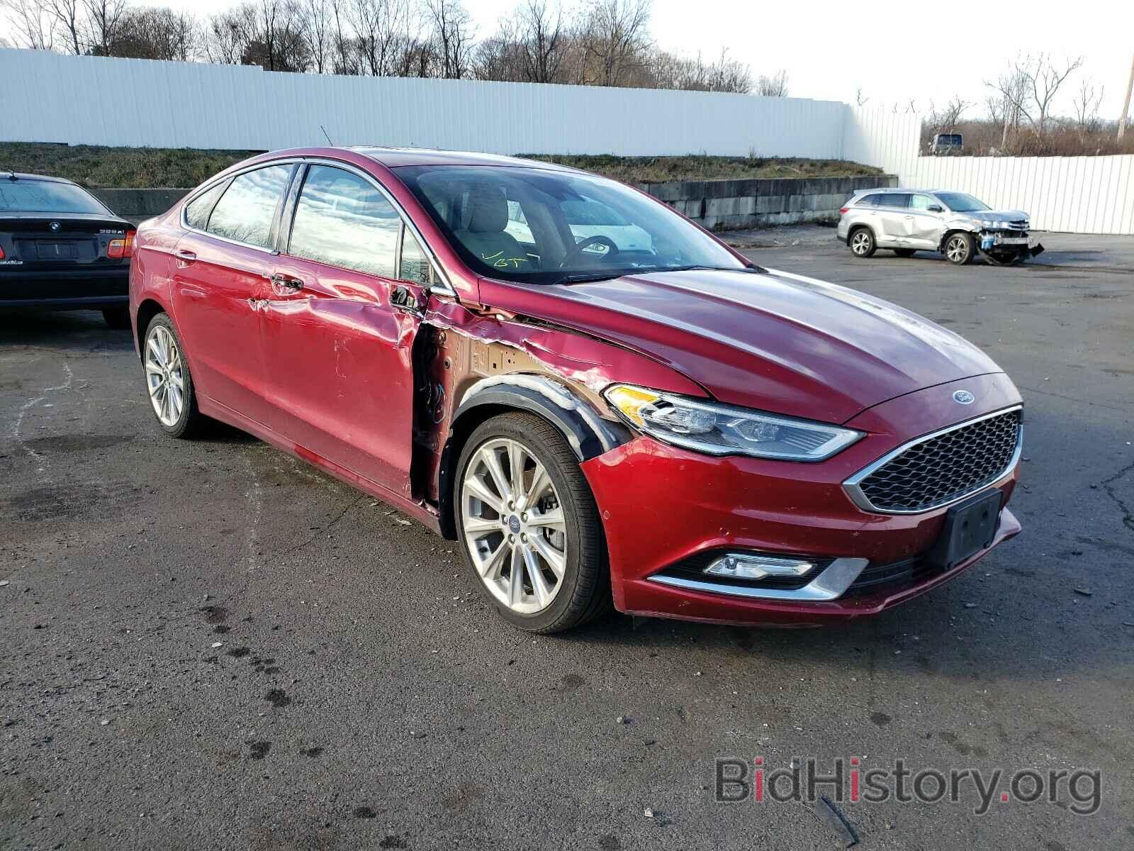 Photo 3FA6P0D92HR231336 - FORD FUSION 2017