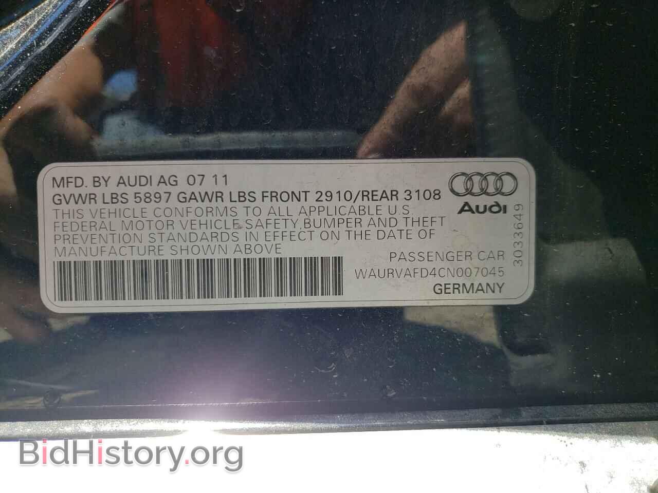 2012 AUDI A8 - VIN: WAURVAFD4CN007045 - Photo 12