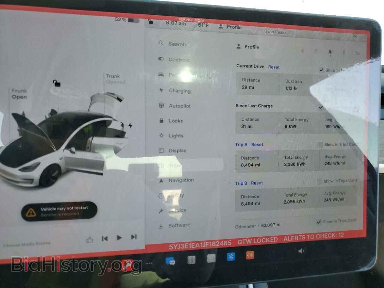 2018 TESLA MODEL 3 - VIN: 5YJ3E1EA1JF162485 - Фото 9