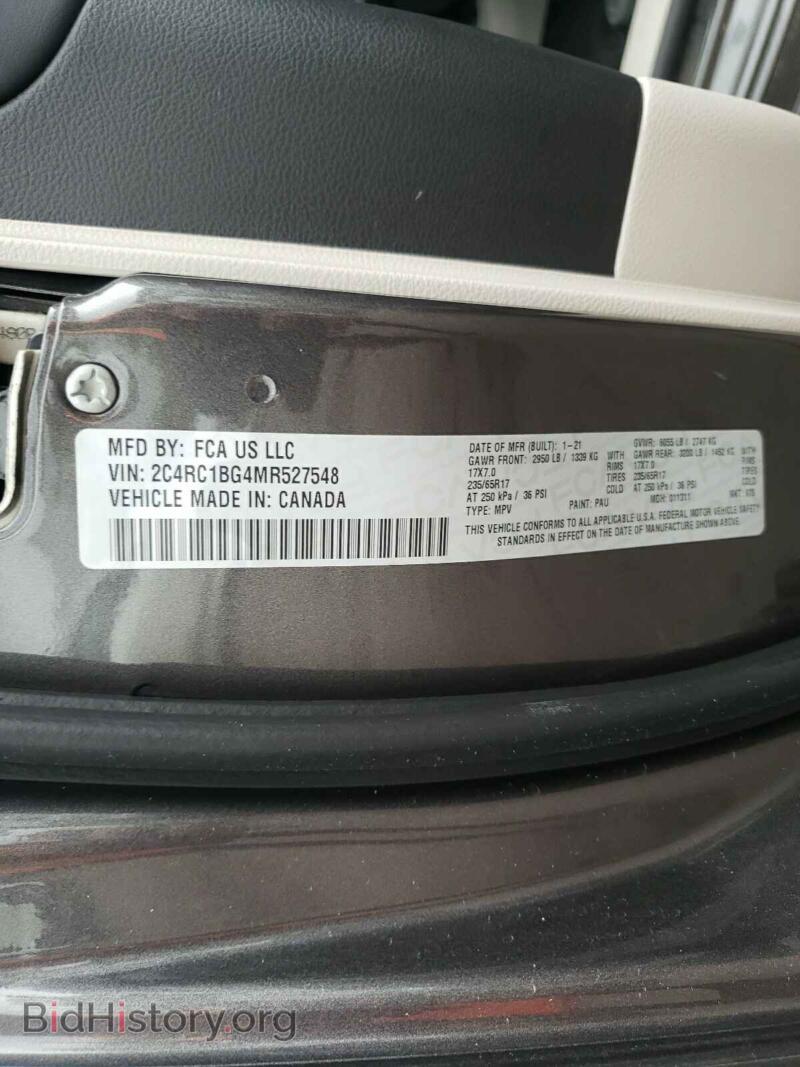 2021 Chrysler PACIFICA (VIN 2C4RC1BG4MR527548) — photo 10 of 10