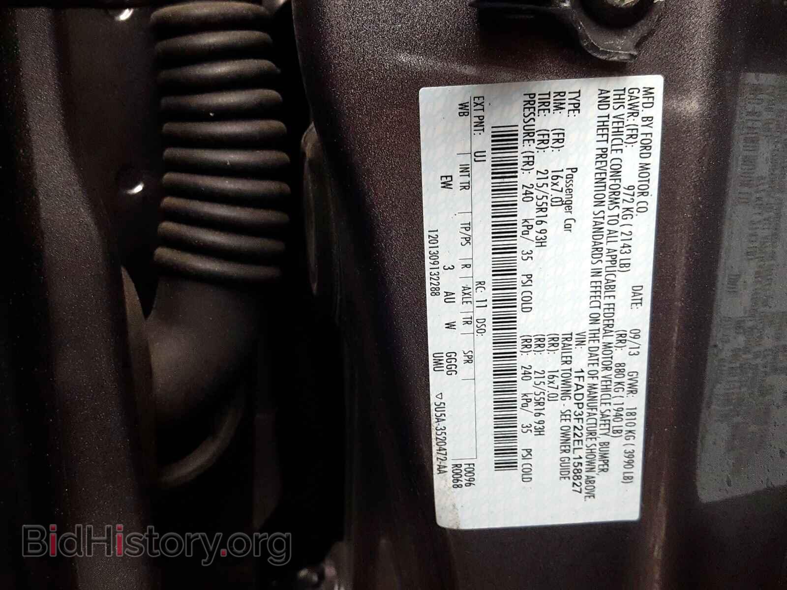 2014 FORD FOCUS SE - VIN: 1FADP3F22EL158827 - Фото 10
