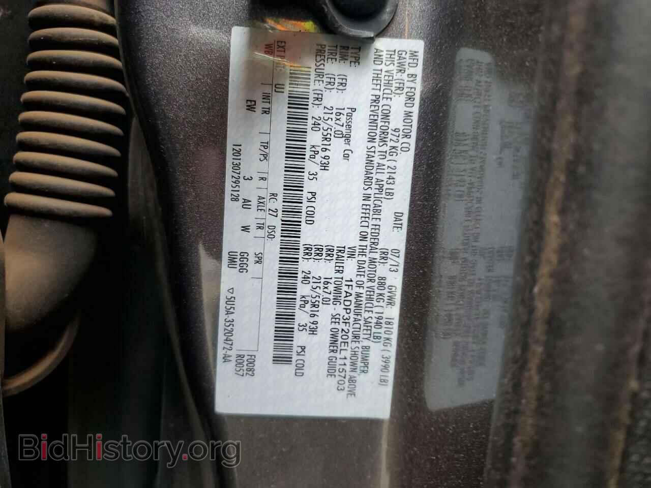 2014 FORD FOCUS - VIN: 1FADP3F20EL115703 - Photo 12