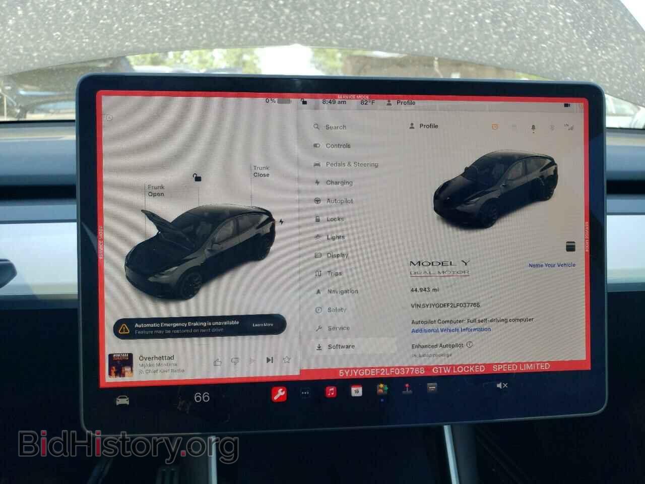 2020 TESLA MODEL Y - VIN: 5YJYGDEF2LF037768 - Фото 9