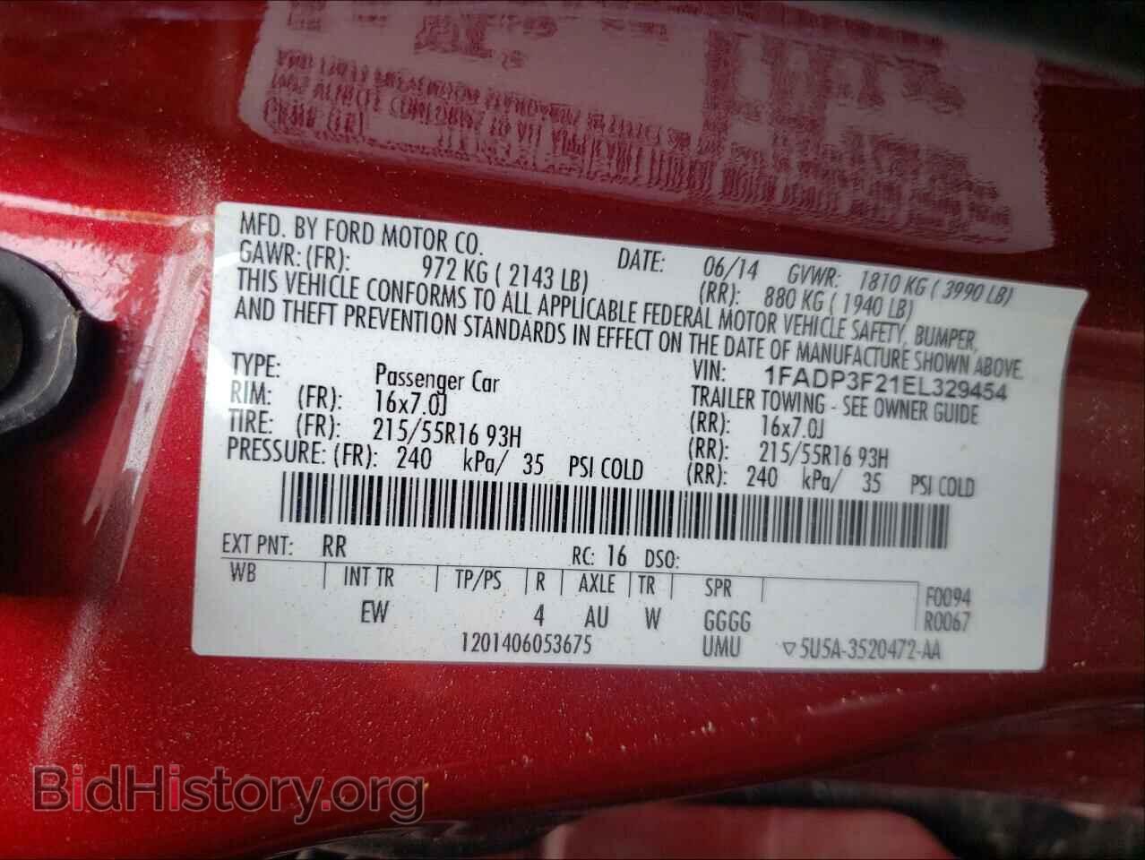 2014 FORD FOCUS - VIN: 1FADP3F21EL329454 - Photo 10