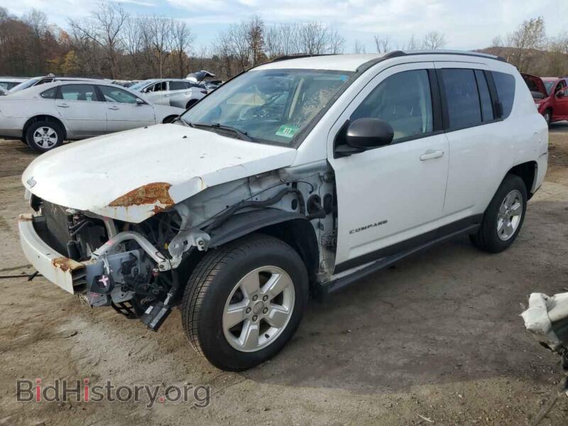 2014 Jeep COMPASS Sport (VIN 1C4NJCBA5ED749760) — фото 1 из 13, Copart, повреждение: передняя часть