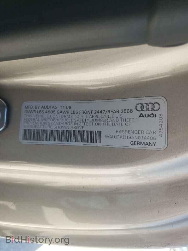 2010 AUDI A5 - VIN: WAUJFAFH9AN014406 - Фото 10