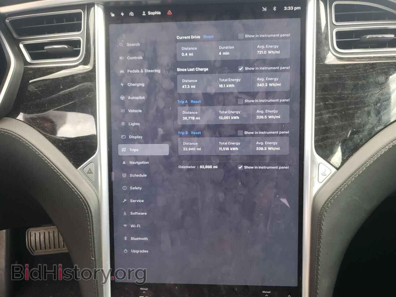 2016 TESLA MODEL S - VIN: 5YJSA1E2XGF161098 - Photo 9