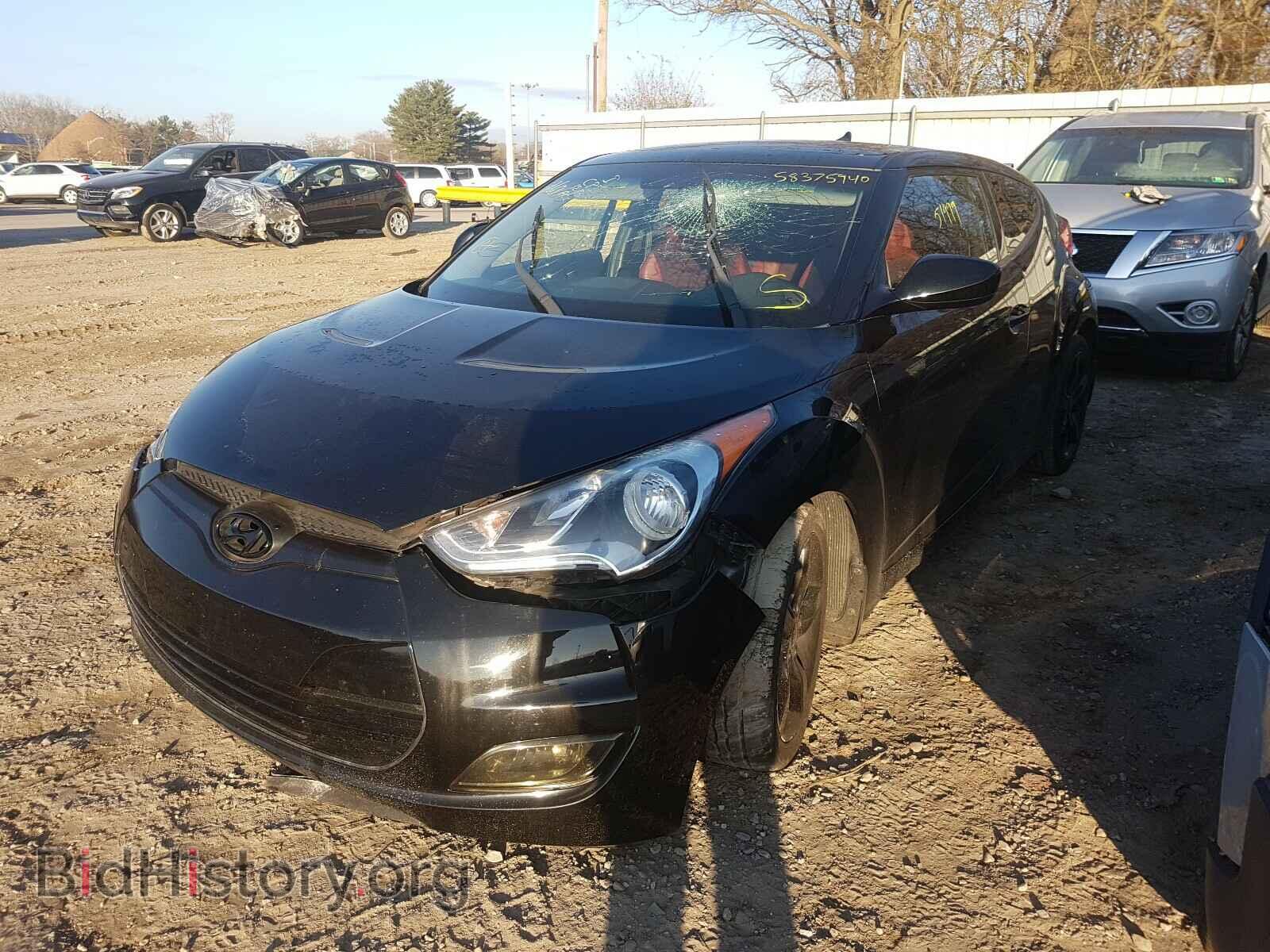 2014 HYUNDAI VELOSTER - VIN: KMHTC6AD3EU215988 - Фото 2