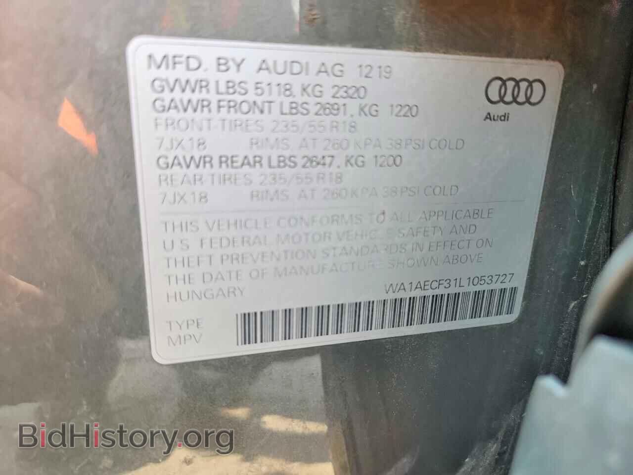 2020 AUDI Q3 - VIN: WA1AECF31L1053727 - Photo 13