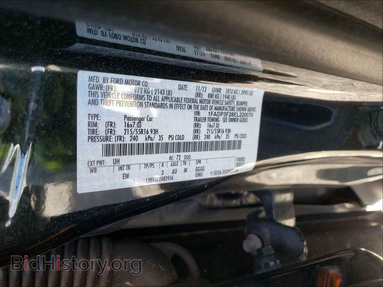 2014 FORD FOCUS - VIN: 1FADP3F28EL220070 - Photo 10