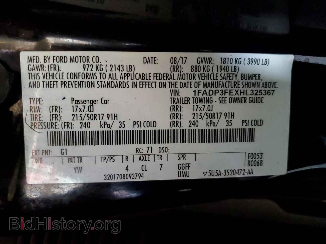 2017 FORD FOCUS - VIN: 1FADP3FEXHL325367 - Photo 12