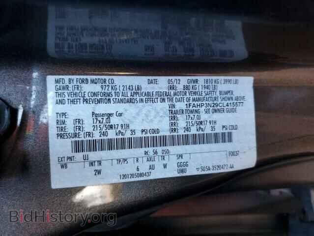 2012 FORD FOCUS - VIN: 1FAHP3N29CL415577 - Фото 10