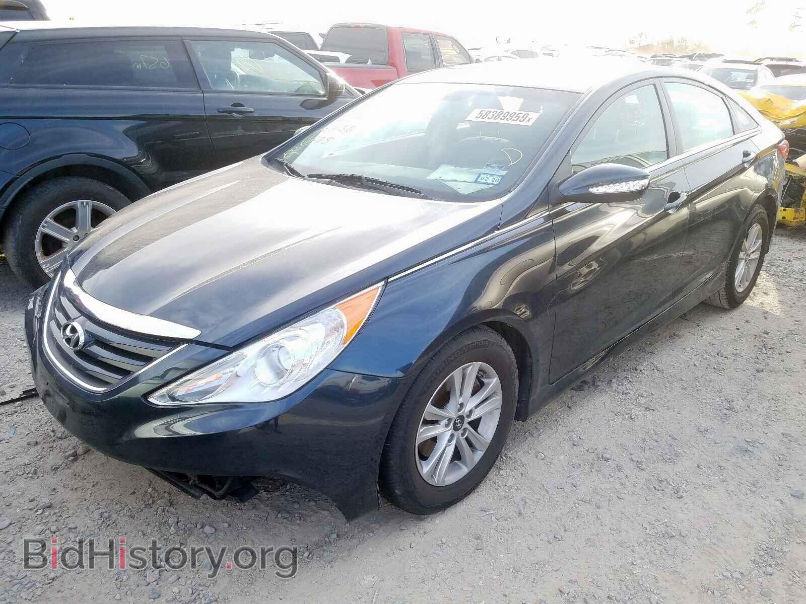 2014 HYUNDAI SONATA - VIN: 5NPEB4AC7EH832140 - Фото 2