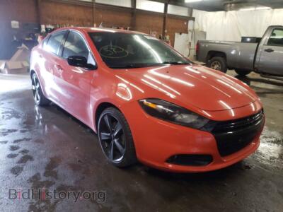 2015 Dodge DART Dart SXT, оранжевый — VIN 1C3CDFBBXFD390601, Copart