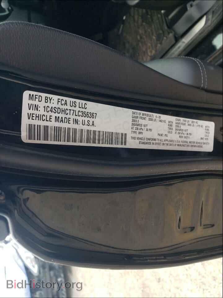 2020 DODGE DURANGO - VIN: 1C4SDHCT7LC356367 - Photo 10