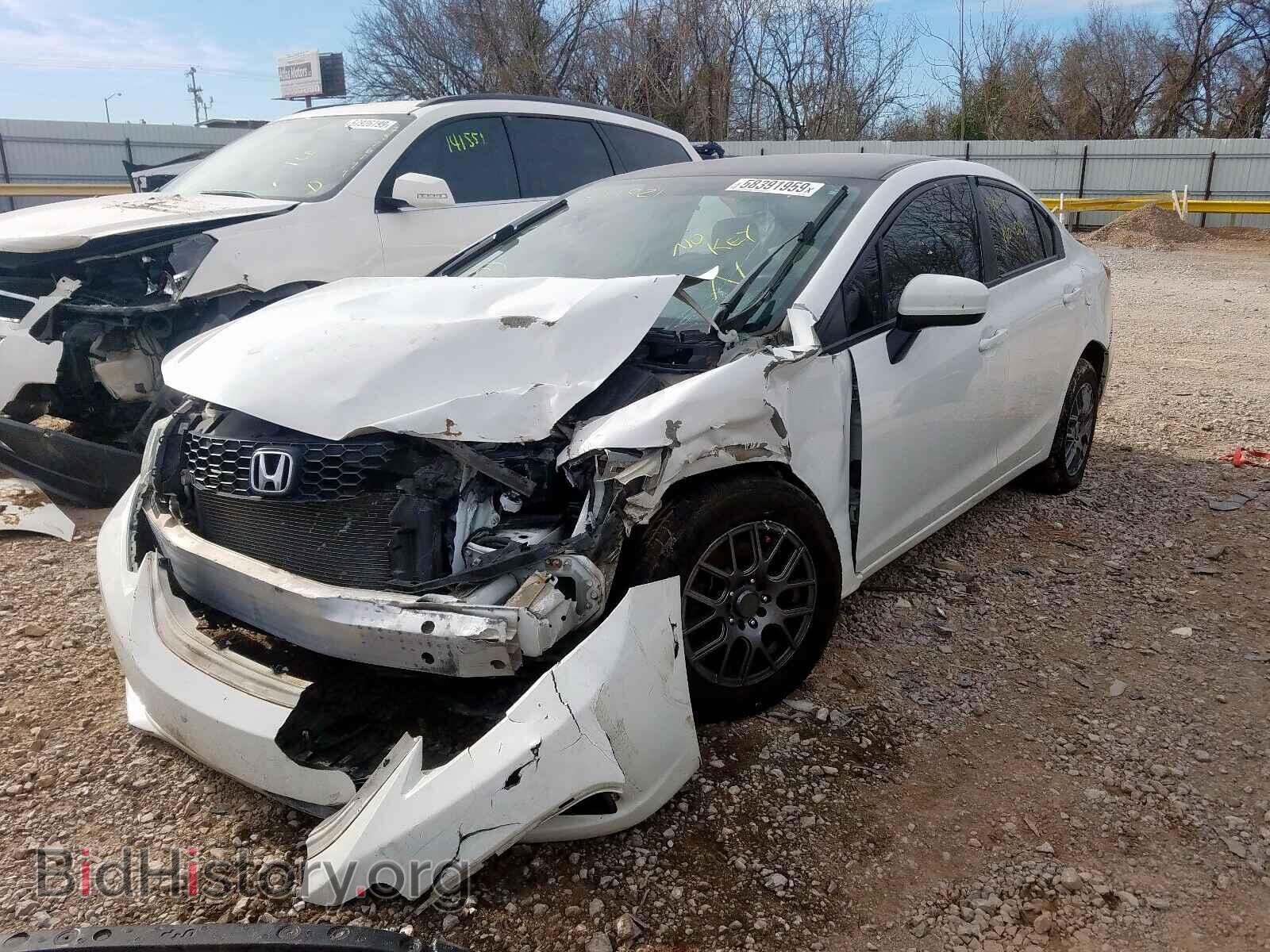 2014 HONDA CIVIC LX - VIN: 19XFB2F57EE011921 - Фото 2