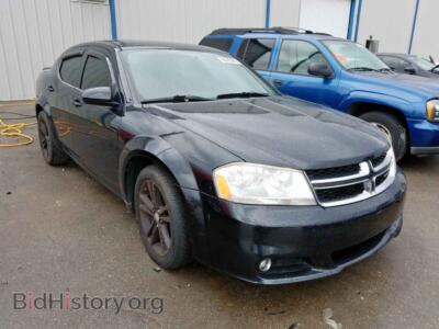 2011 Dodge AVENGER Avenger MA, черный — VIN 1B3BD1FG4BN507143, Copart