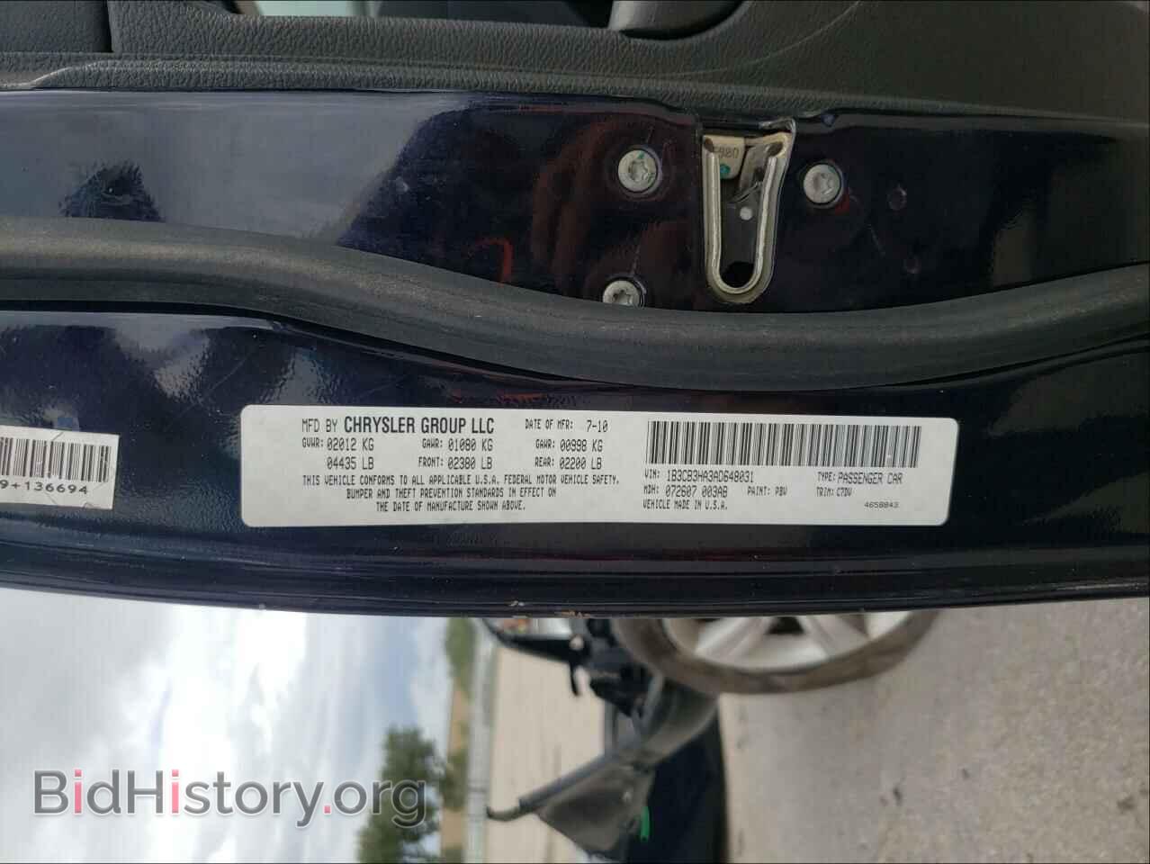 2010 DODGE CALIBER - VIN: 1B3CB3HA3AD648031 - Photo 10