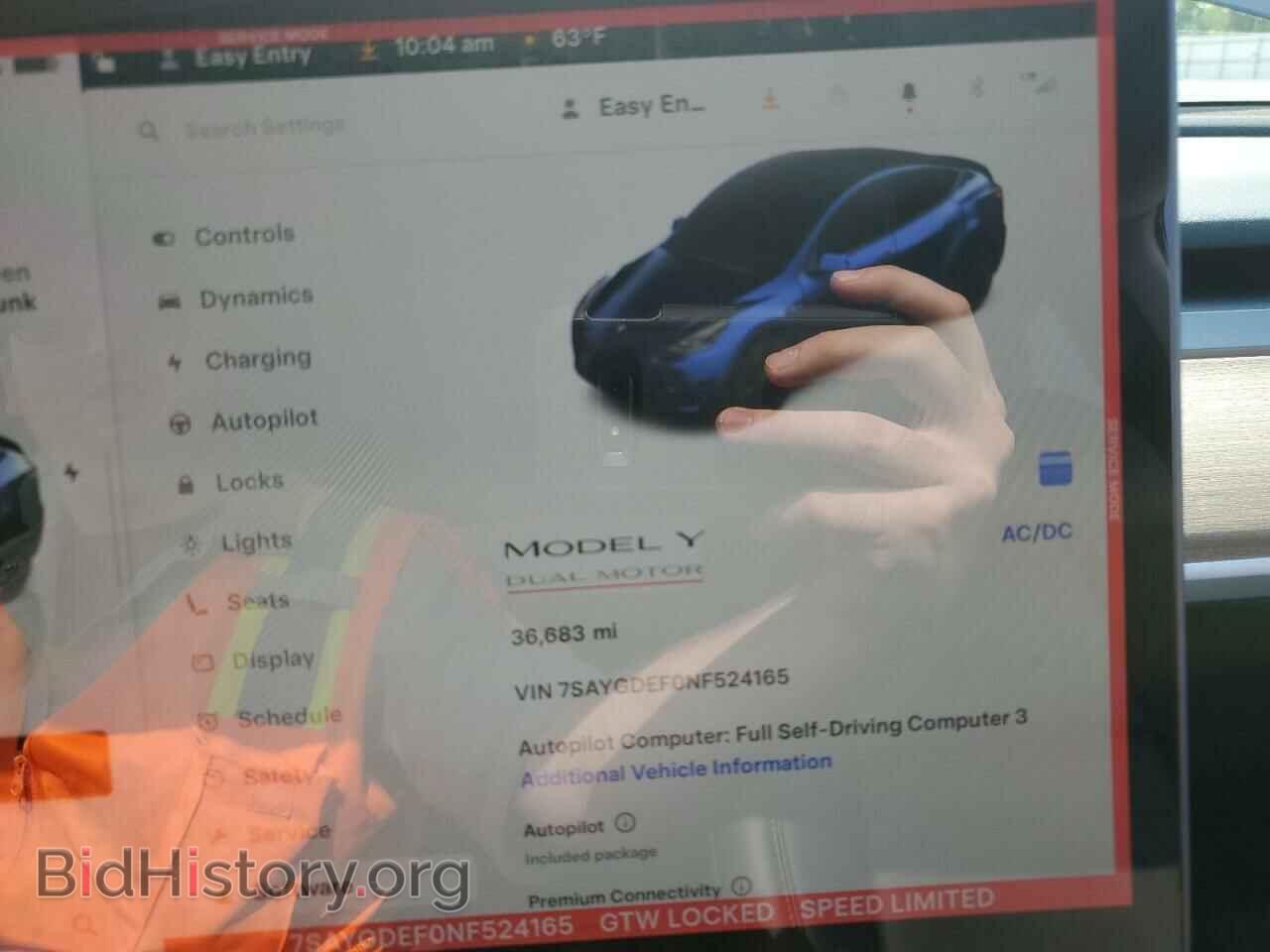 2022 TESLA MODEL Y - VIN: 7SAYGDEF0NF524165 - Фото 9