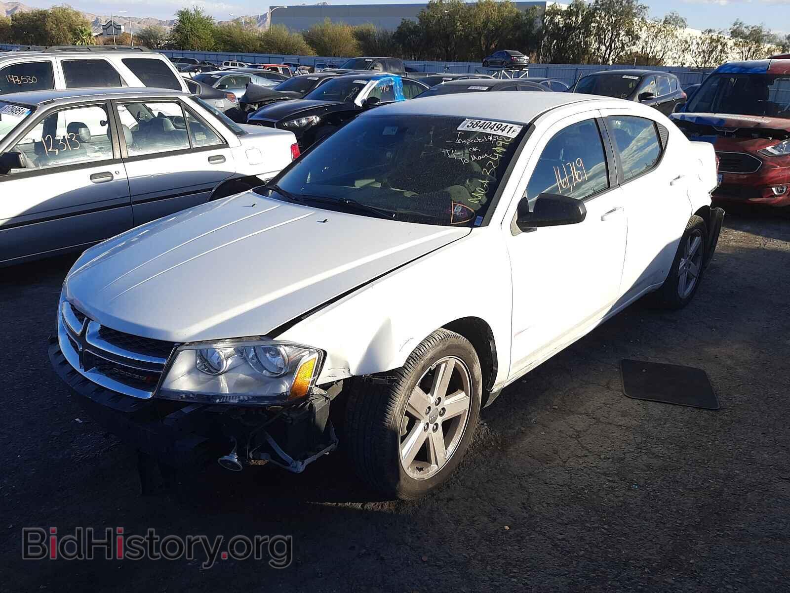 2013 DODGE AVENGER - VIN: 1C3CDZAB0DN707246 - Фото 2