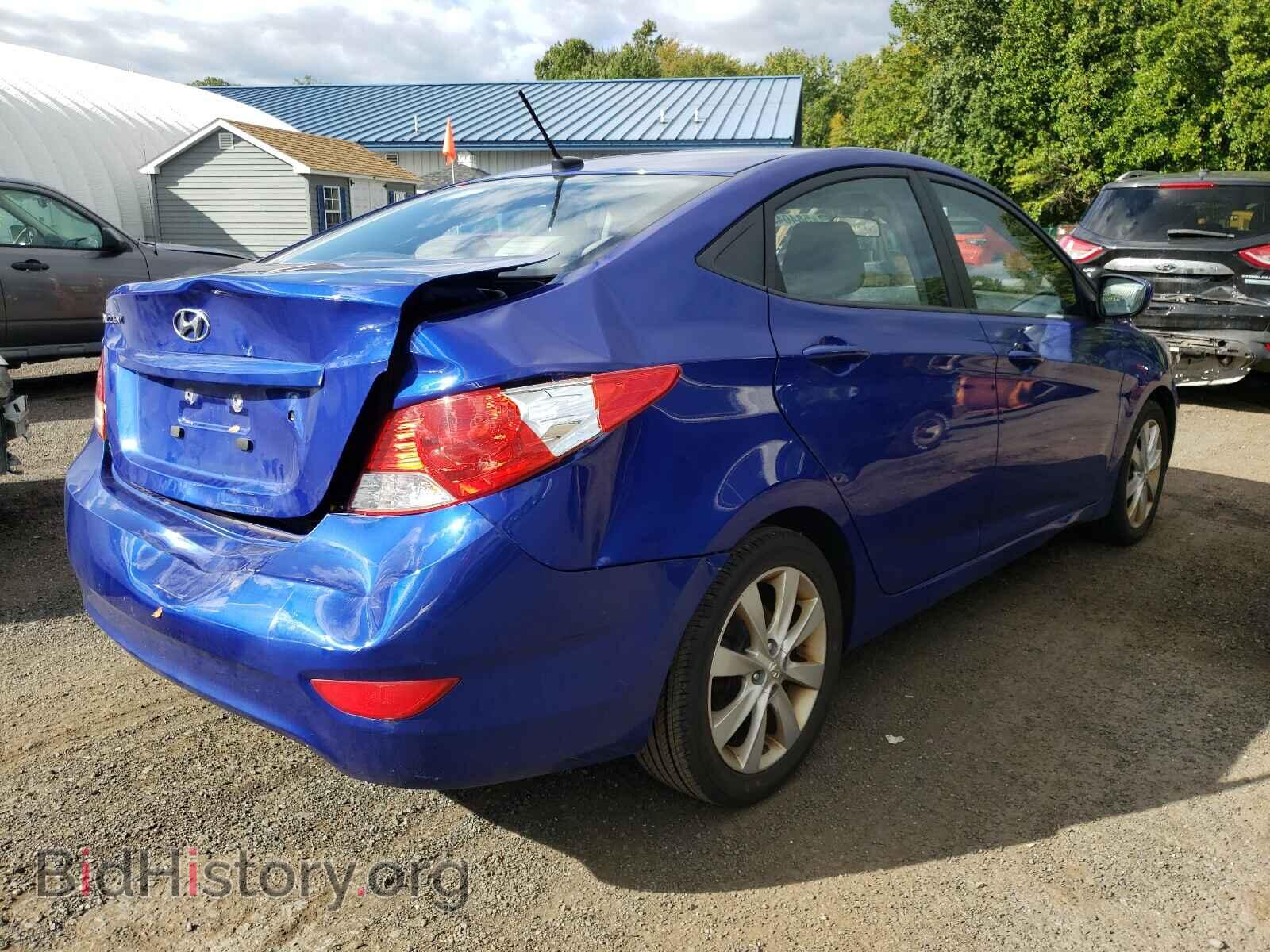 2012 HYUNDAI ACCENT - VIN: KMHCU4AE6CU180340 - Фото 4