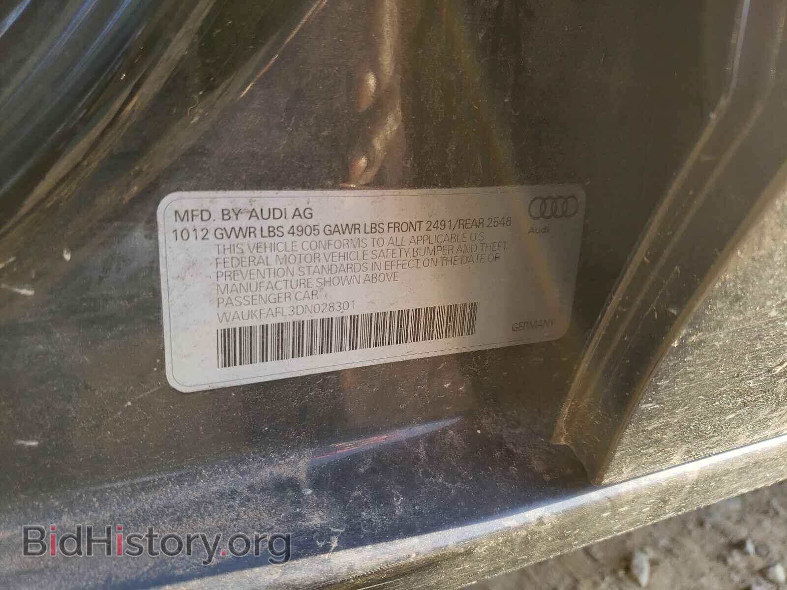 2013 AUDI A4 - VIN: WAUKFAFL3DN028301 - Фото 10