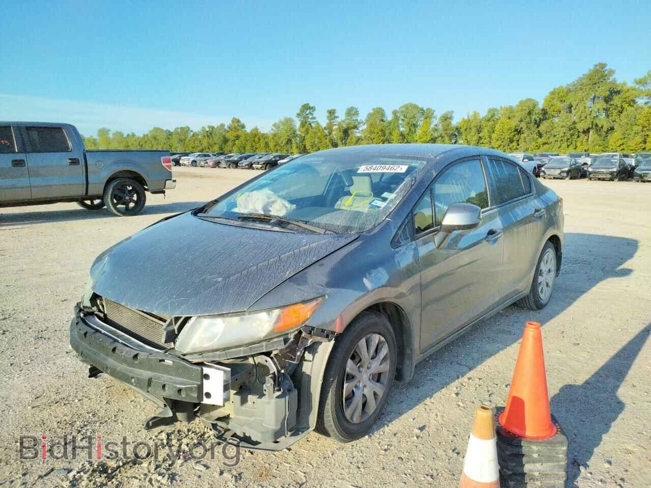 2012 HONDA CIVIC - VIN: 2HGFB2F57CH318914 - Фото 2