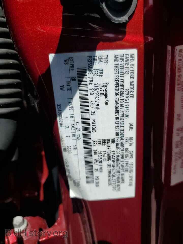 2016 FORD FOCUS - VIN: 1FADP3FE7GL377070 - Фото 12