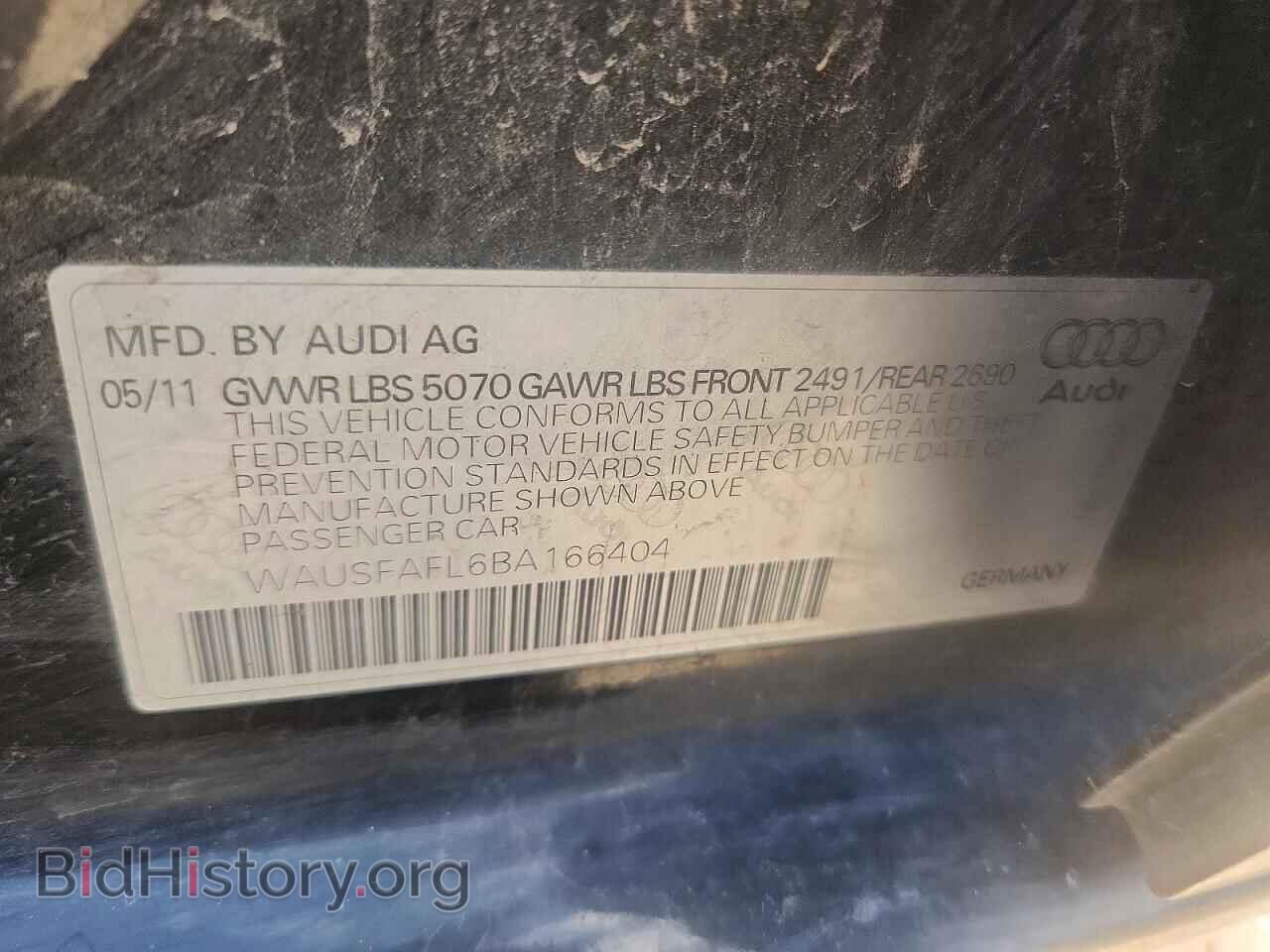 2011 AUDI A4 - VIN: WAUSFAFL6BA166404 - Photo 12