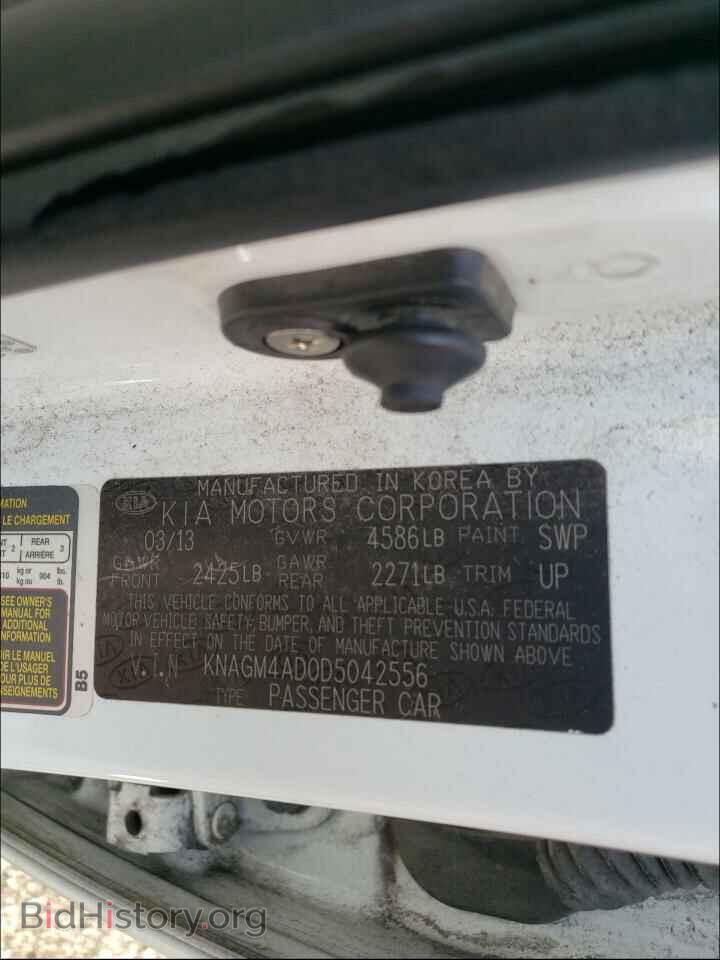 2013 KIA OPTIMA - VIN: KNAGM4AD0D5042556 - Фото 10