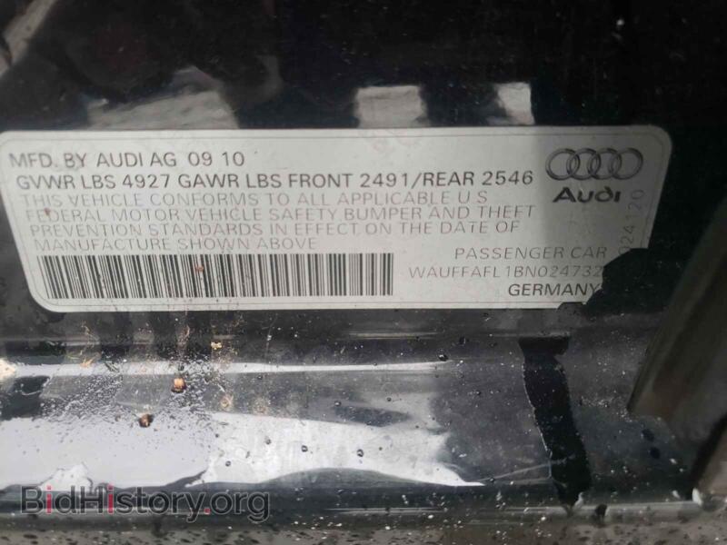 2011 Audi A4 (VIN WAUFFAFL1BN024732) — фото 10 из 10