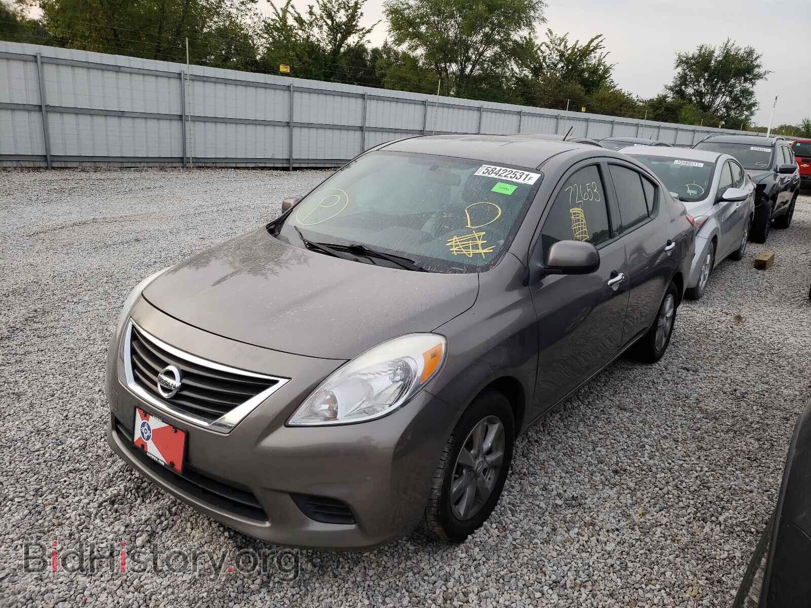 2014 NISSAN VERSA - VIN: 3N1CN7AP4EL810070 - Фото 2