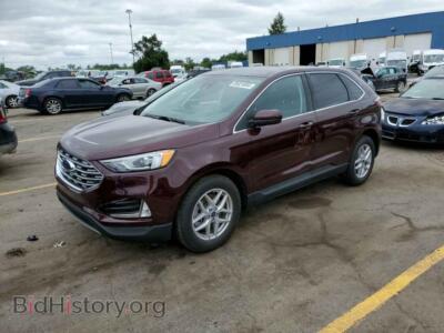 2021 Ford EDGE SEL, burgundy — VIN 2FMPK4J91MBA52959, Copart