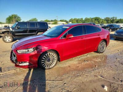 2017 Ford FUSION Titanium, коричневый — VIN 3FA6P0D92HR257404, Copart
