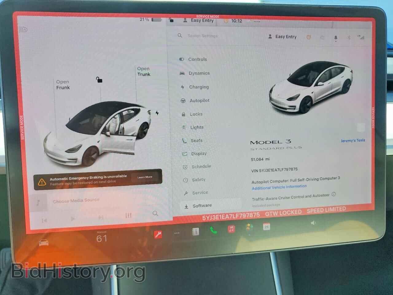 2020 TESLA MODEL 3 - VIN: 5YJ3E1EA7LF797875 - Фото 9