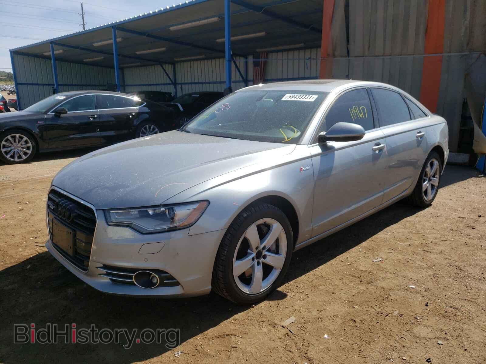 2012 AUDI A6 - VIN: WAUGGAFC8CN096188 - Фото 2