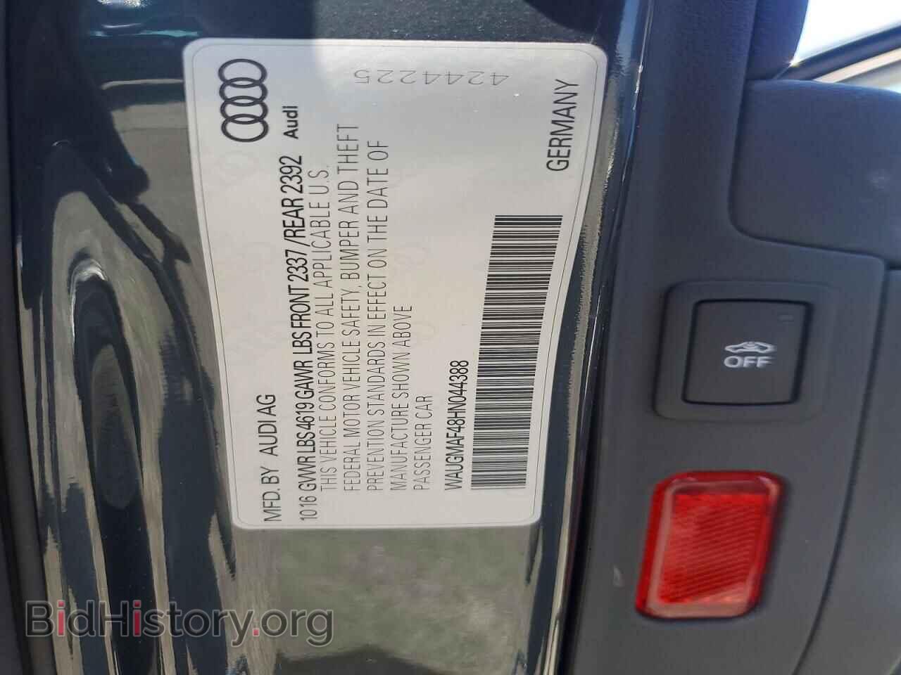 2017 AUDI A4 - VIN: WAUGMAF48HN044388 - Photo 12
