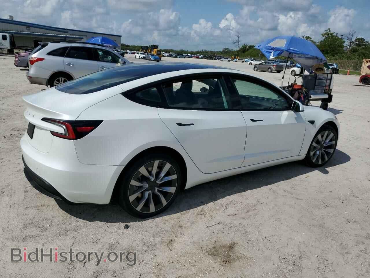 2024 TESLA MODEL 3 - VIN: 5YJ3E1EA2RF748978 - Фото 3