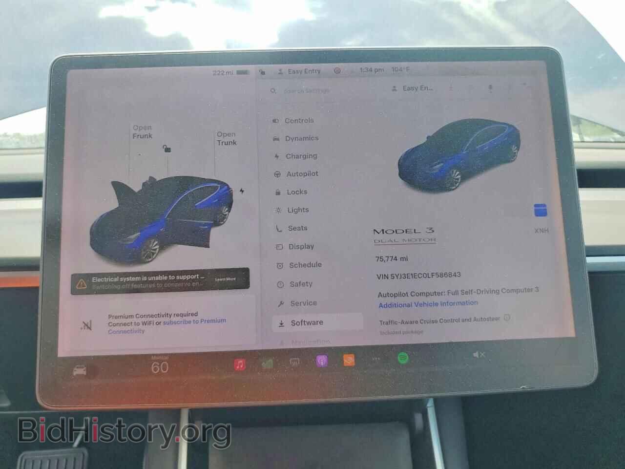2020 TESLA MODEL 3 - VIN: 5YJ3E1EC0LF586843 - Фото 9
