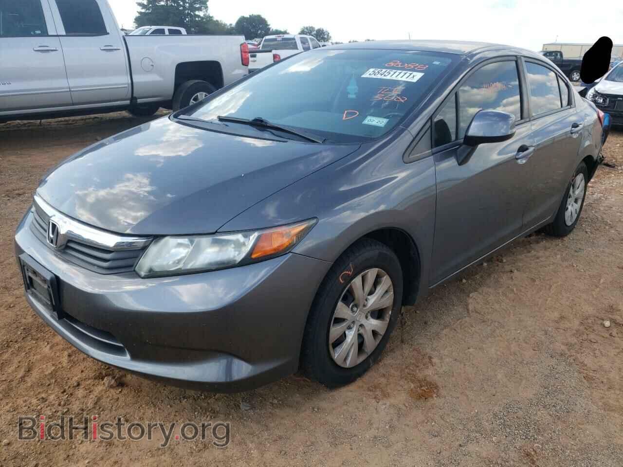 2012 HONDA CIVIC - VIN: 2HGFB2F57CH598088 - Фото 2