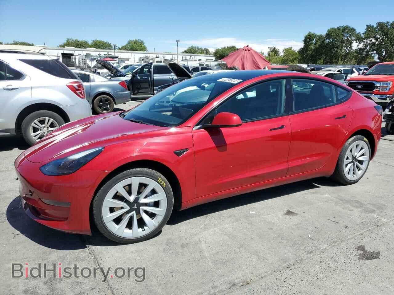 Фотография 5YJ3E1EA4NF144388 - TESLA MODEL 3 2022