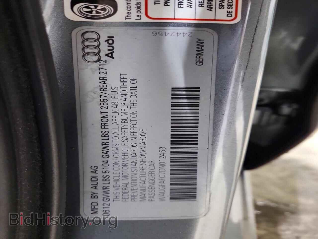 2013 AUDI A6 - VIN: WAUGFAFC7DN012463 - Photo 12