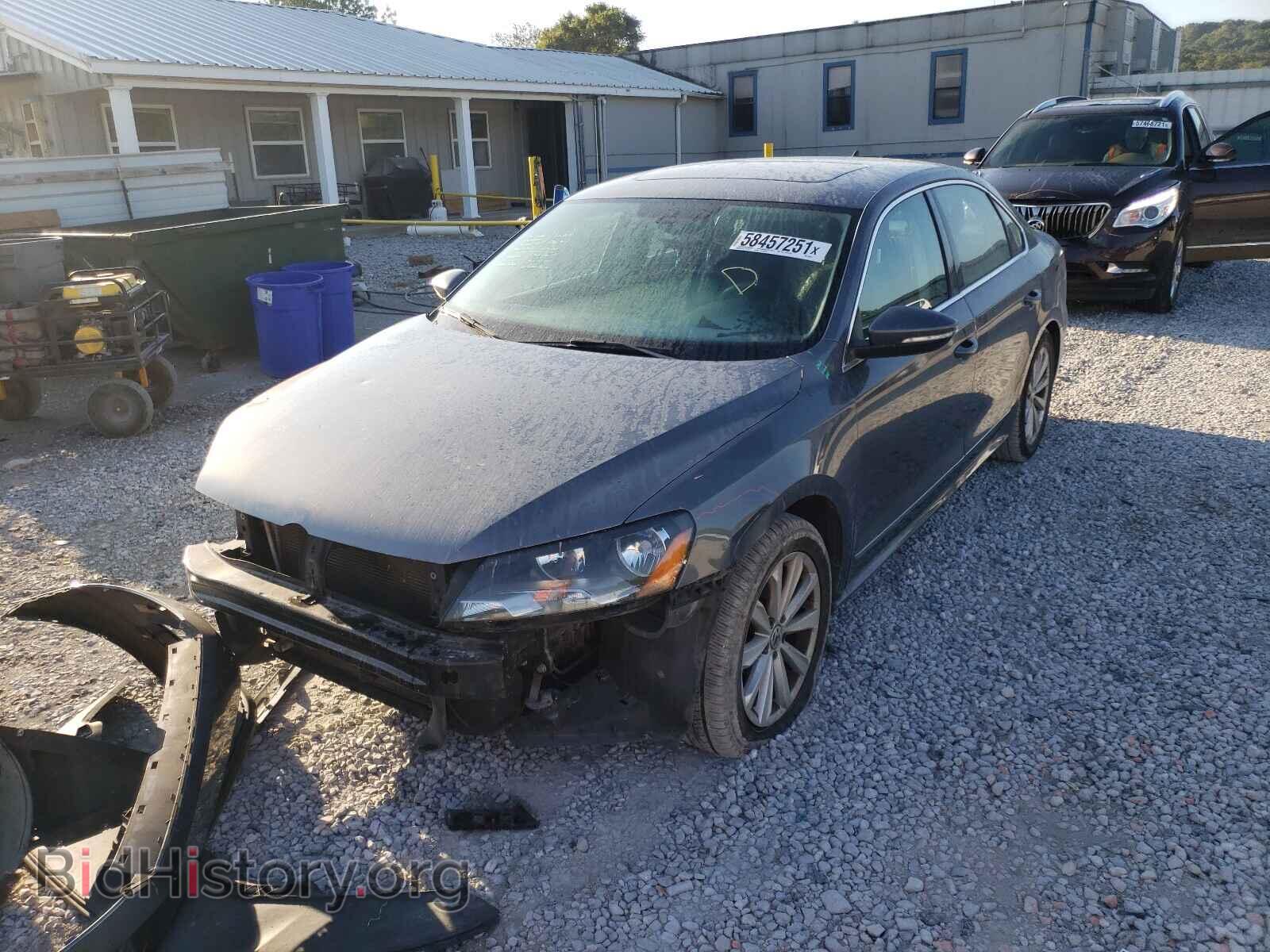 2012 VOLKSWAGEN PASSAT - VIN: 1VWCP7A33CC037814 - Photo 2