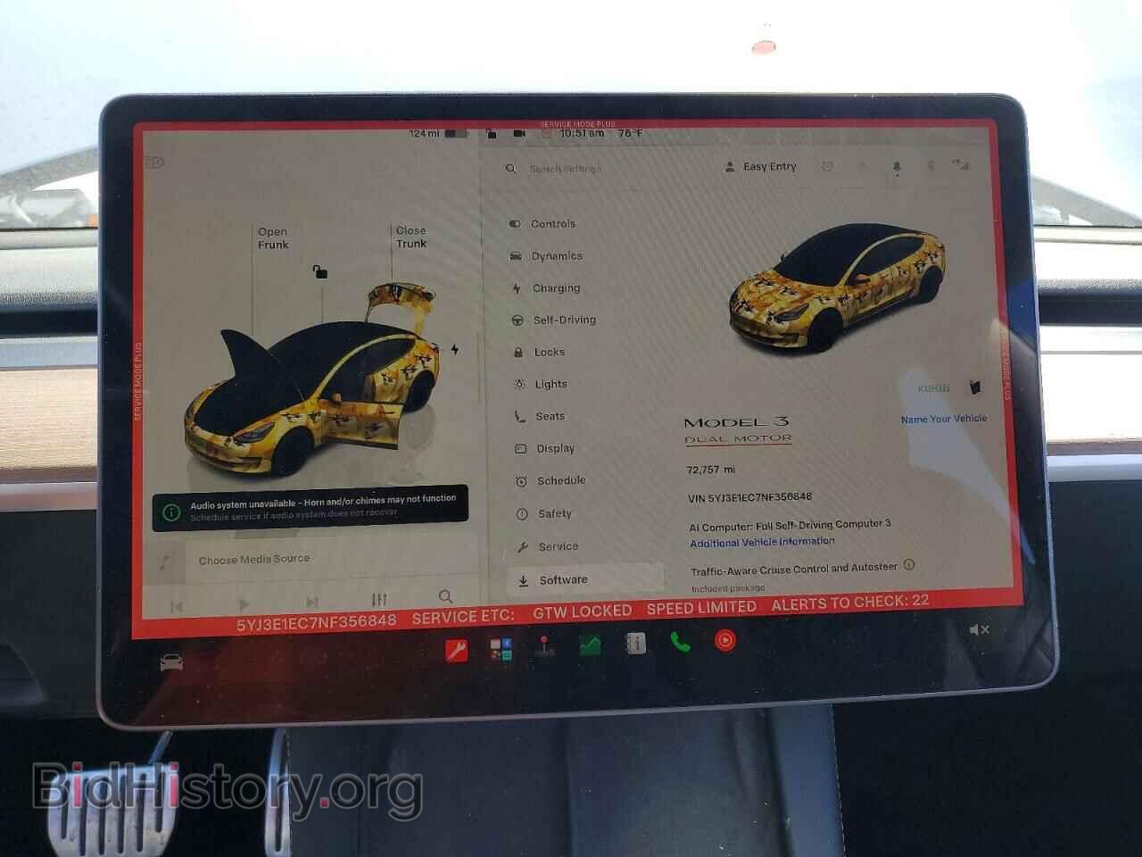 2022 TESLA MODEL 3 - VIN: 5YJ3E1EC7NF356848 - Фото 9