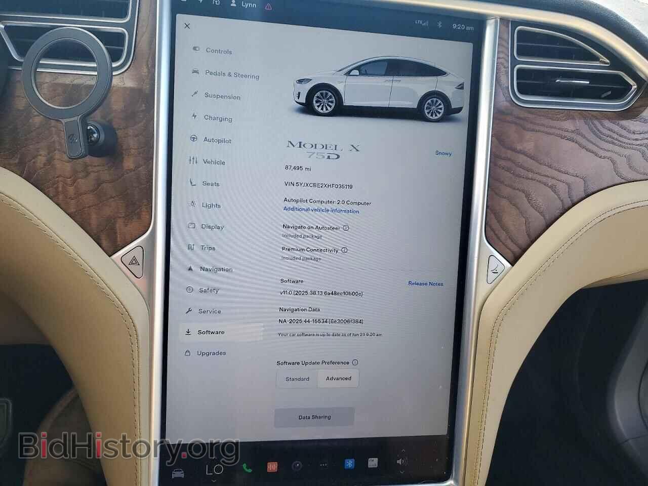 2017 TESLA MODEL X - VIN: 5YJXCBE2XHF035119 - Photo 9