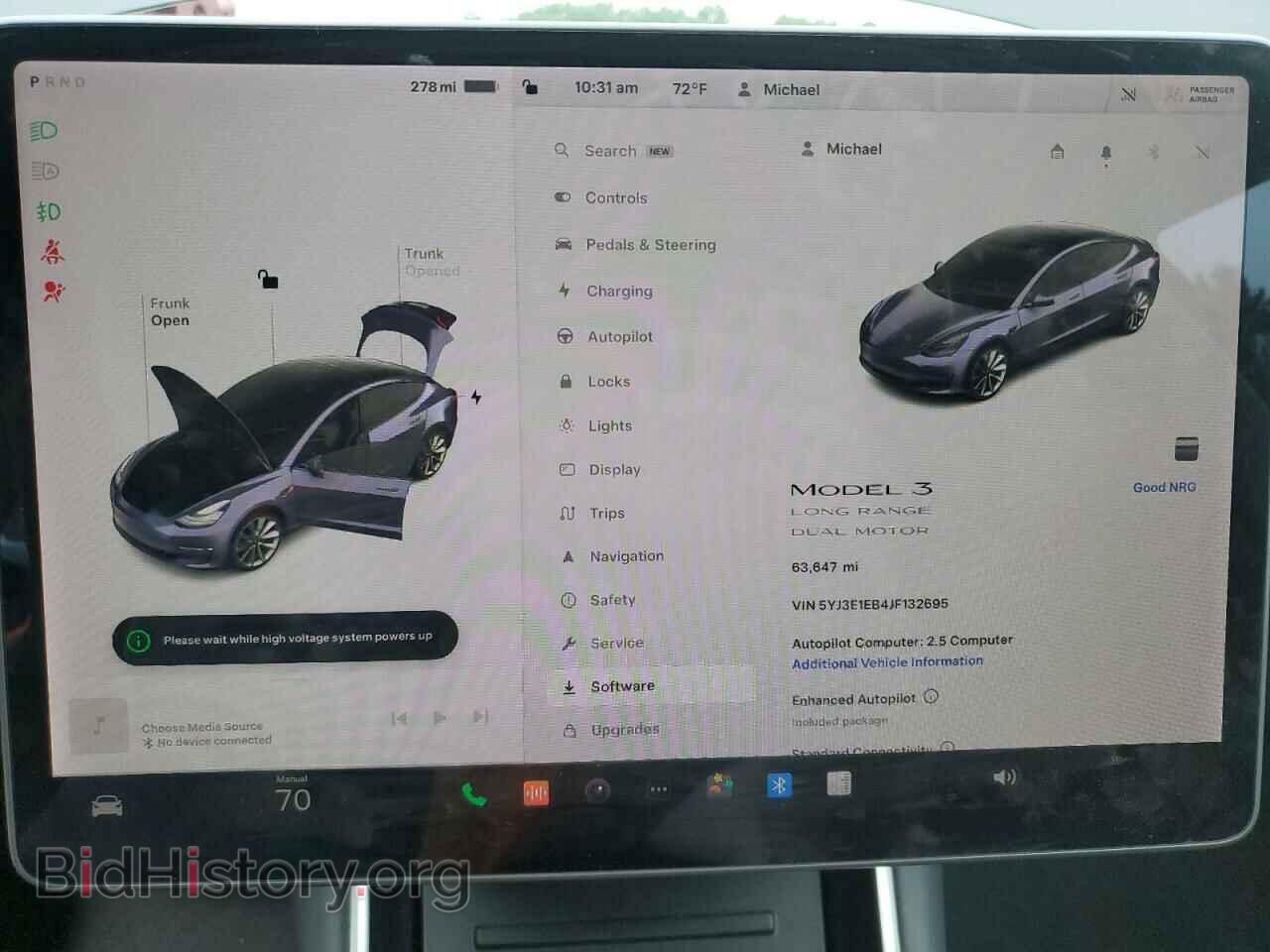2018 TESLA MODEL 3 - VIN: 5YJ3E1EB4JF132695 - Фото 9